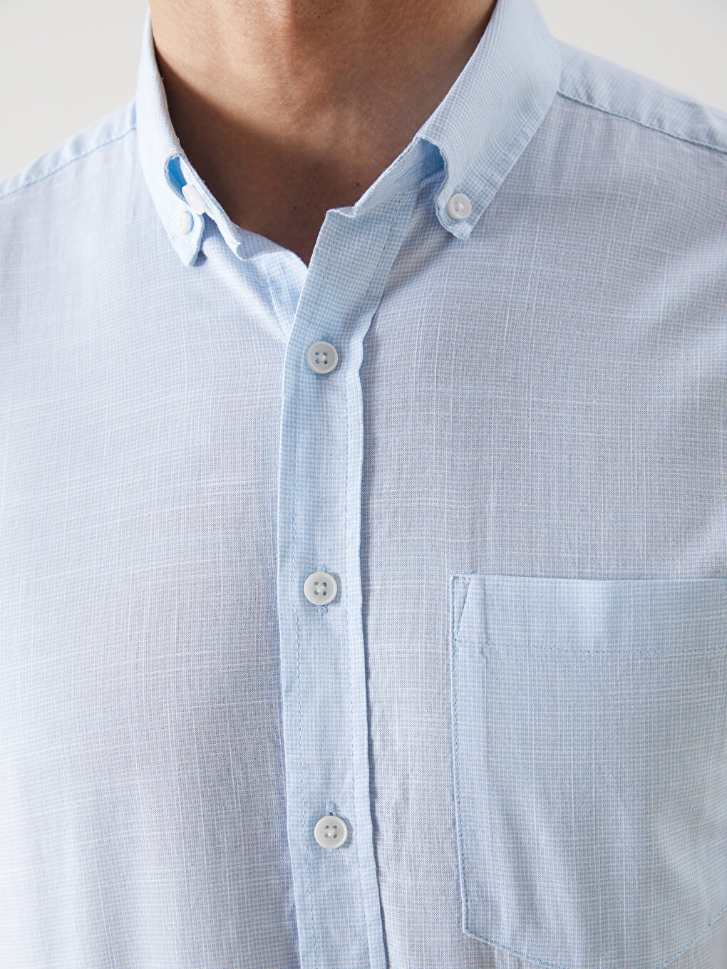 Regular Fit Poplin Cepli Erkek Gömlek-2