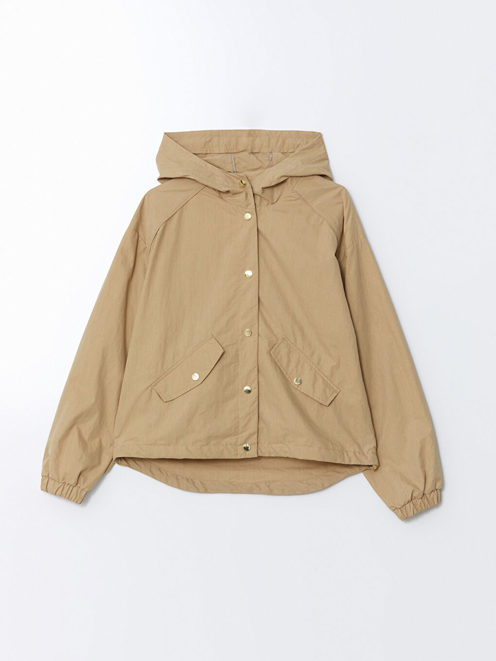 Hooded Plain Oversize Women's Trench Coat -S56091Z8-Q7H