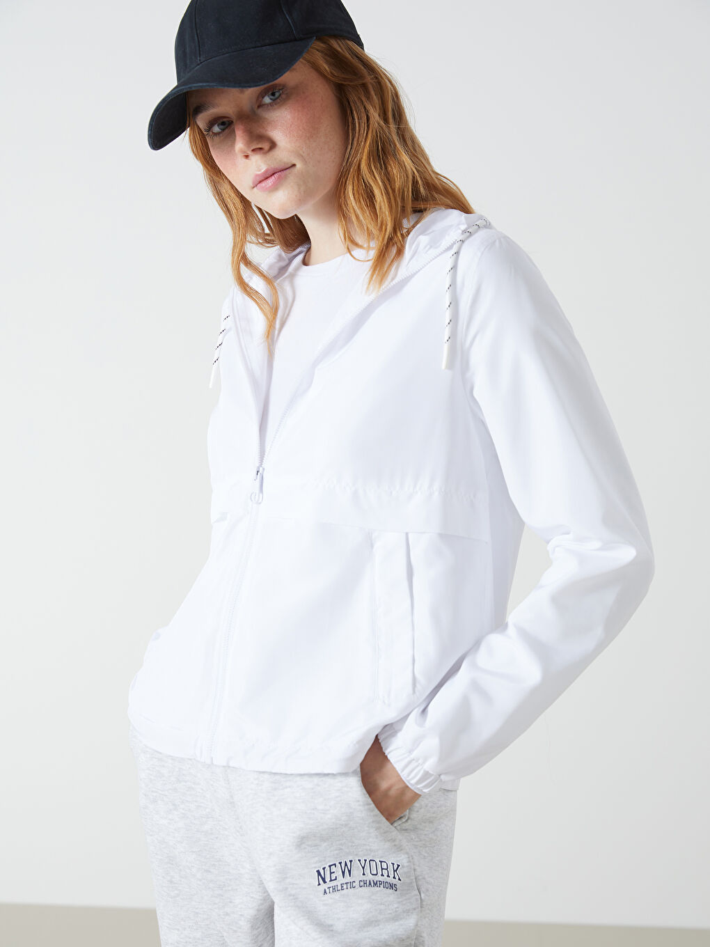 Regenmantel mit Kapuze für Damen