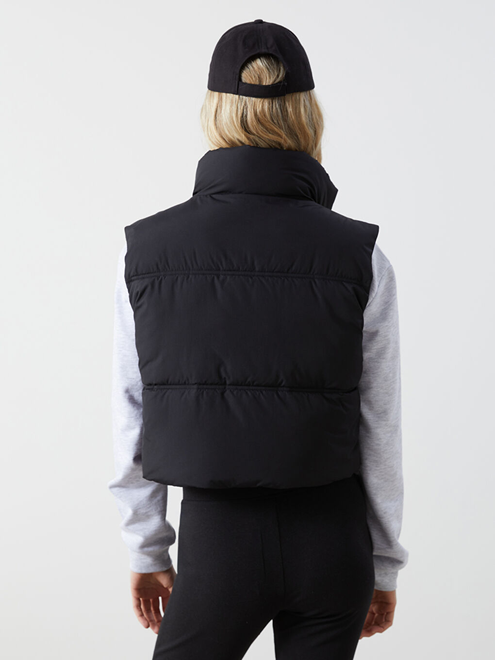 XSIDE Dik Yaka Crop Kadın Şişme Yelek -S56100Z8-CVL