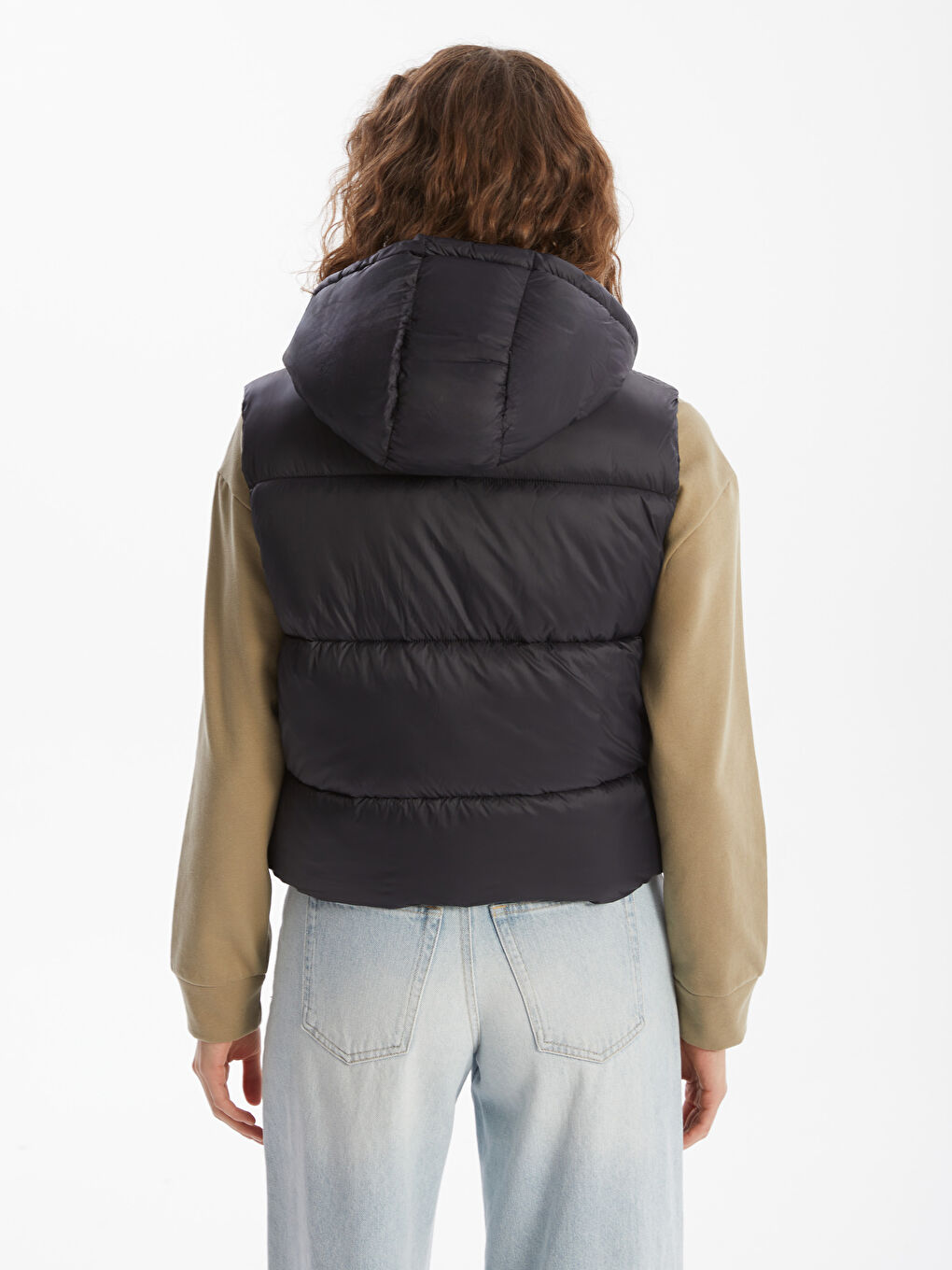 Women's Inflatable Vest With Hood -S56102Z8-CVL