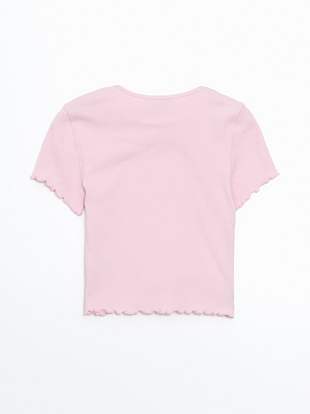 Crew Neck Embroidered Women's Crop Top -S56106Z8-SKB