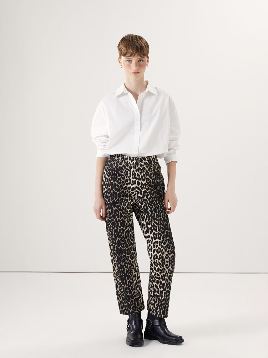 Oversize Poplin Women's Shirt -S56110Z8-Q6K
