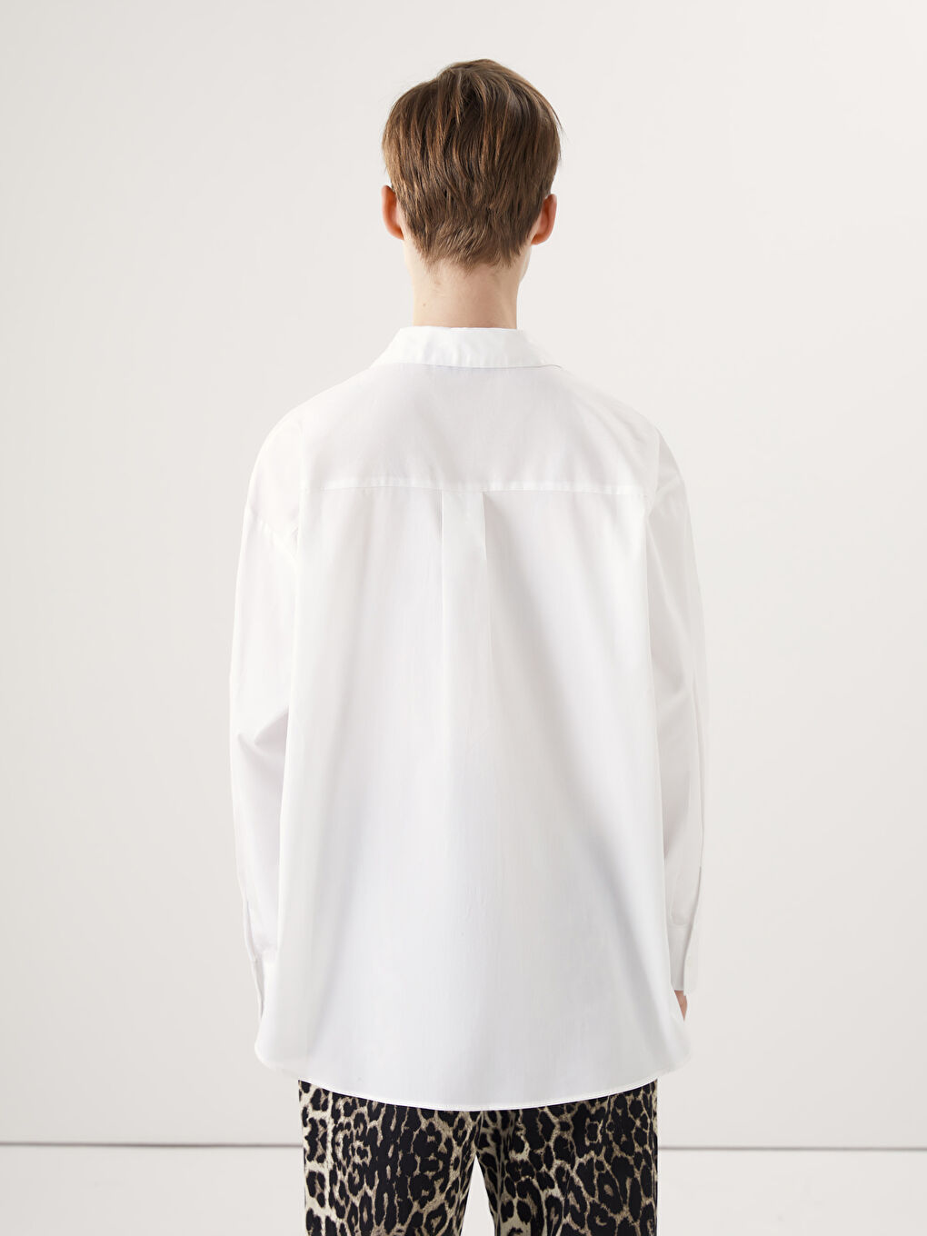 Oversize Poplin Women's Shirt -S56110Z8-Q6K
