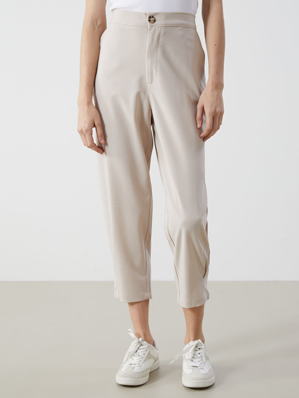 Pantalone za žene sa lastišem u struku -S56112Z8-VKK