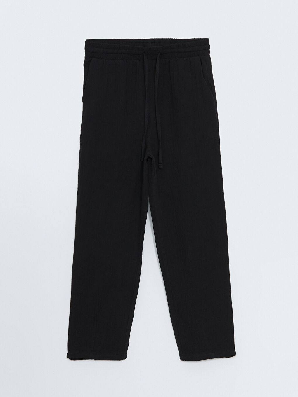 Elasticated Waist Plain Muslin Women's Trousers -S56118Z8-CVL