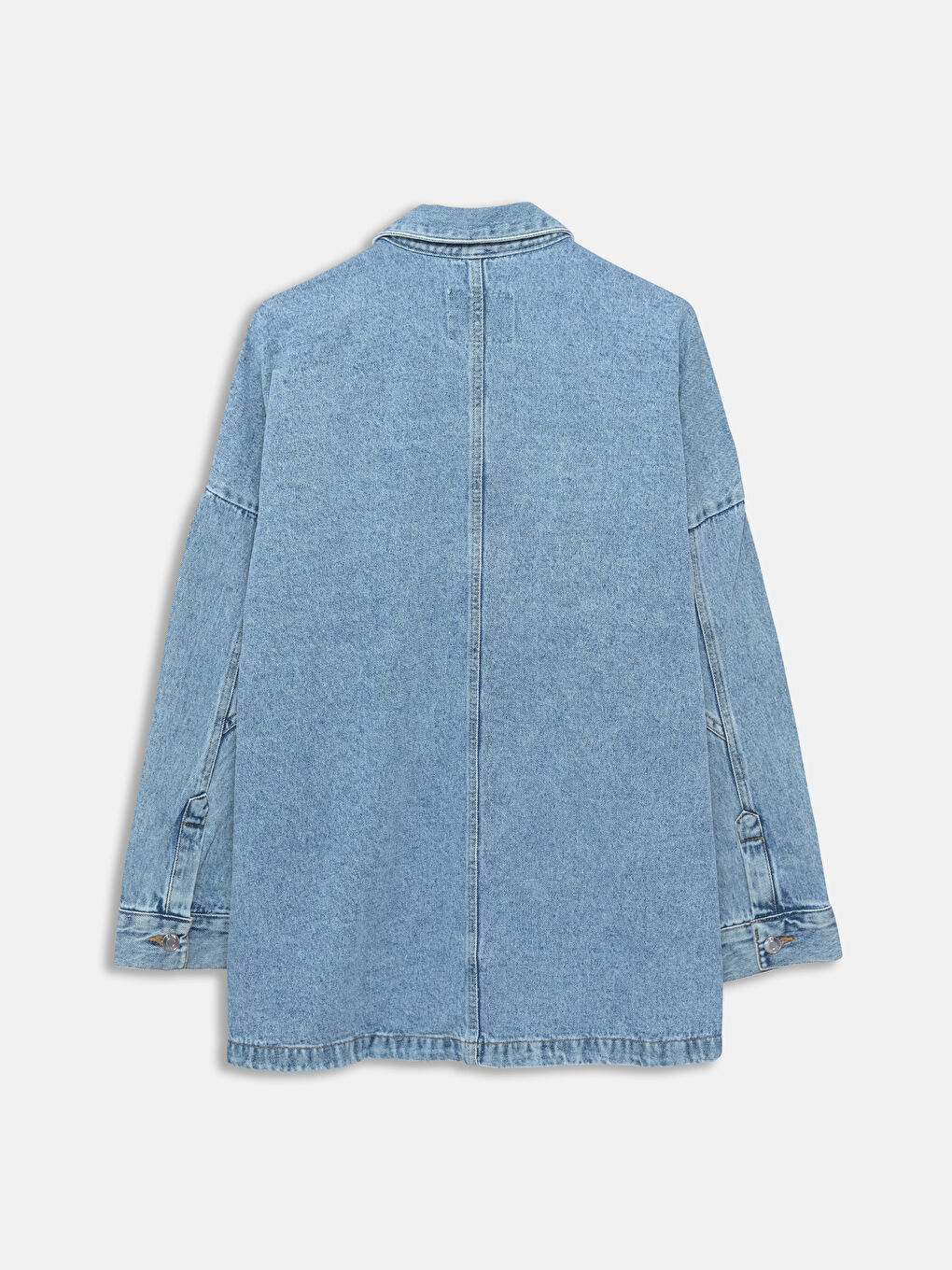 Collared Neck Women's Denim Jacket -S56130Z8-Q6L