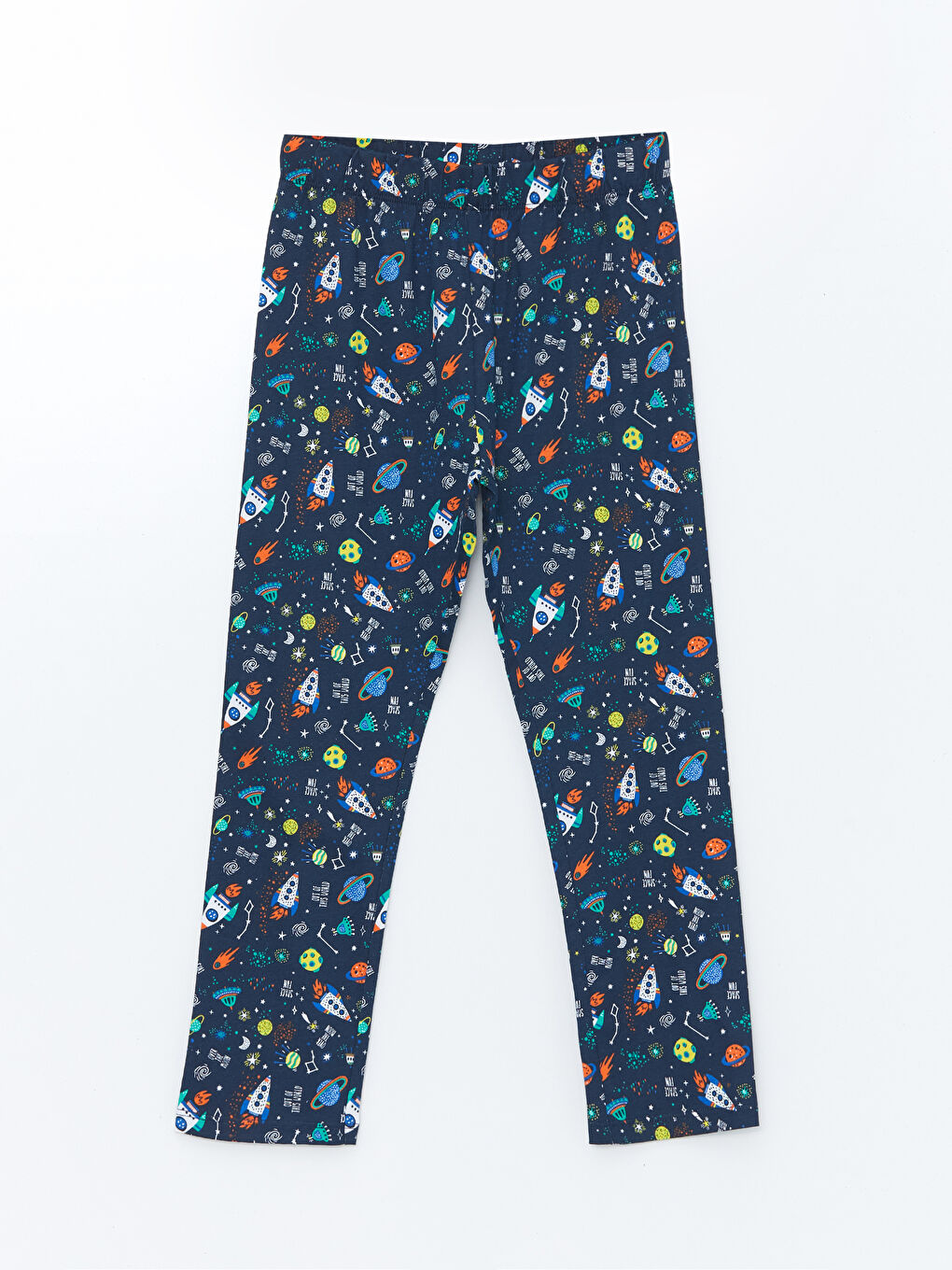 Lacivert Beli Lastikli Erkek Çocuk Pijama Alt