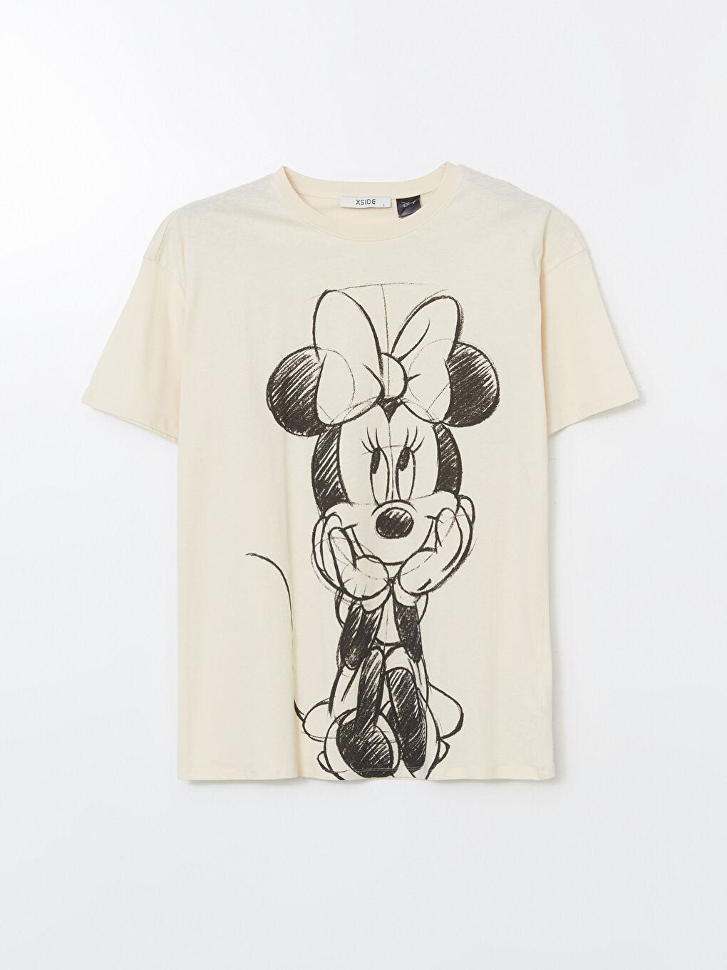 Crew Neck Minnie Mouse Printed Women's T-Shirt -S56151Z8-FF7