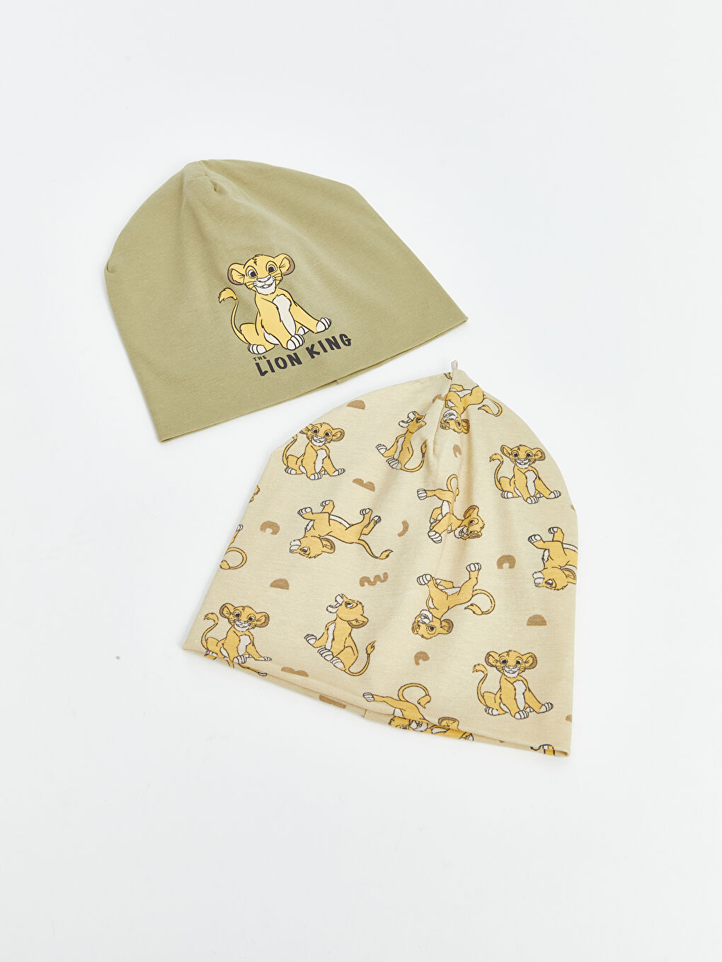 Lion King Printed Baby Boy Beanie, Pack of 2 -S56163Z1-YPY