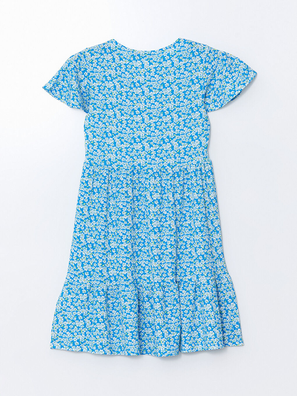 Crew Neck Floral Women's Mini Dress -S56183Z8-LQQ