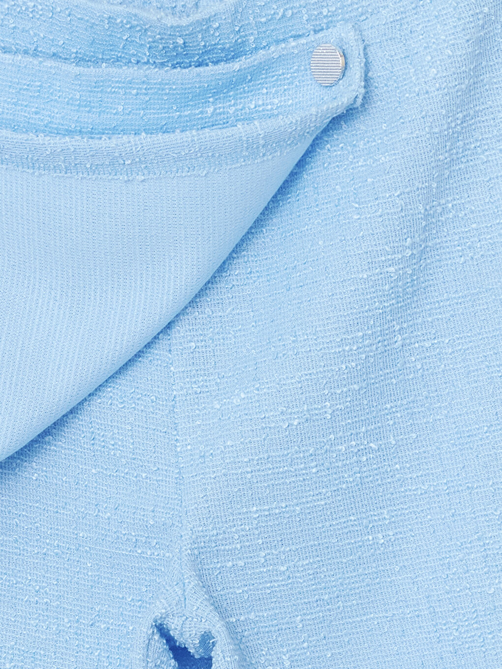 Mavi Beli Lastikli Tüvit Kız Çocuk Şort Etek-1