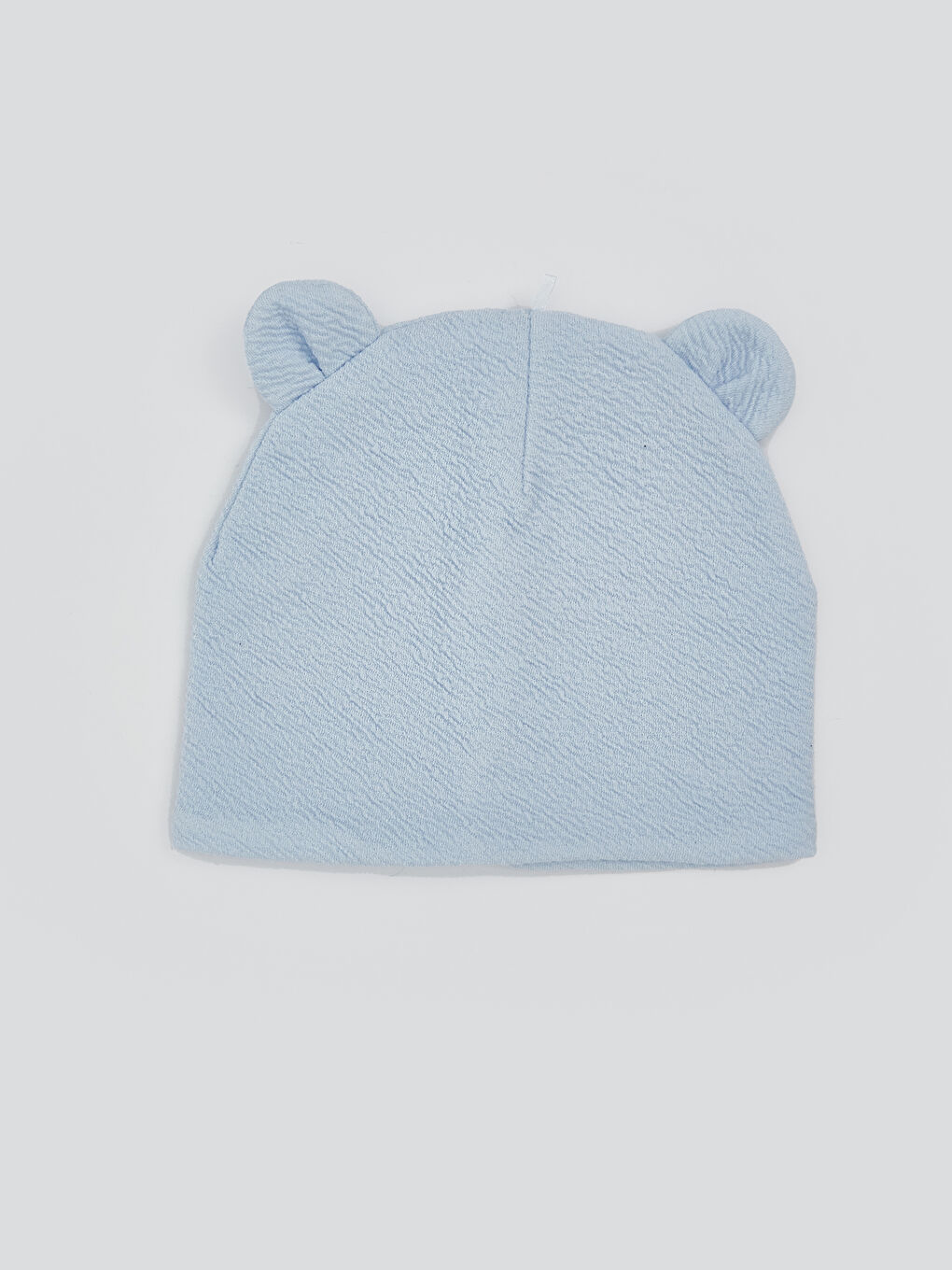 Mavi 3D Kulak Detaylı Erkek Bebek Bere