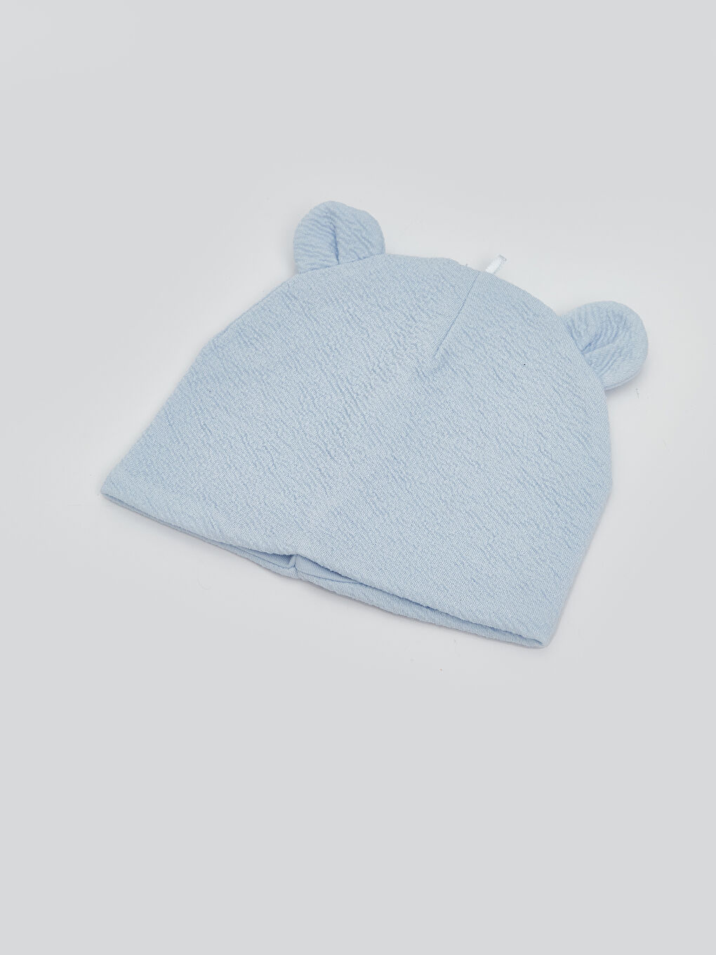 Mavi 3D Kulak Detaylı Erkek Bebek Bere-1