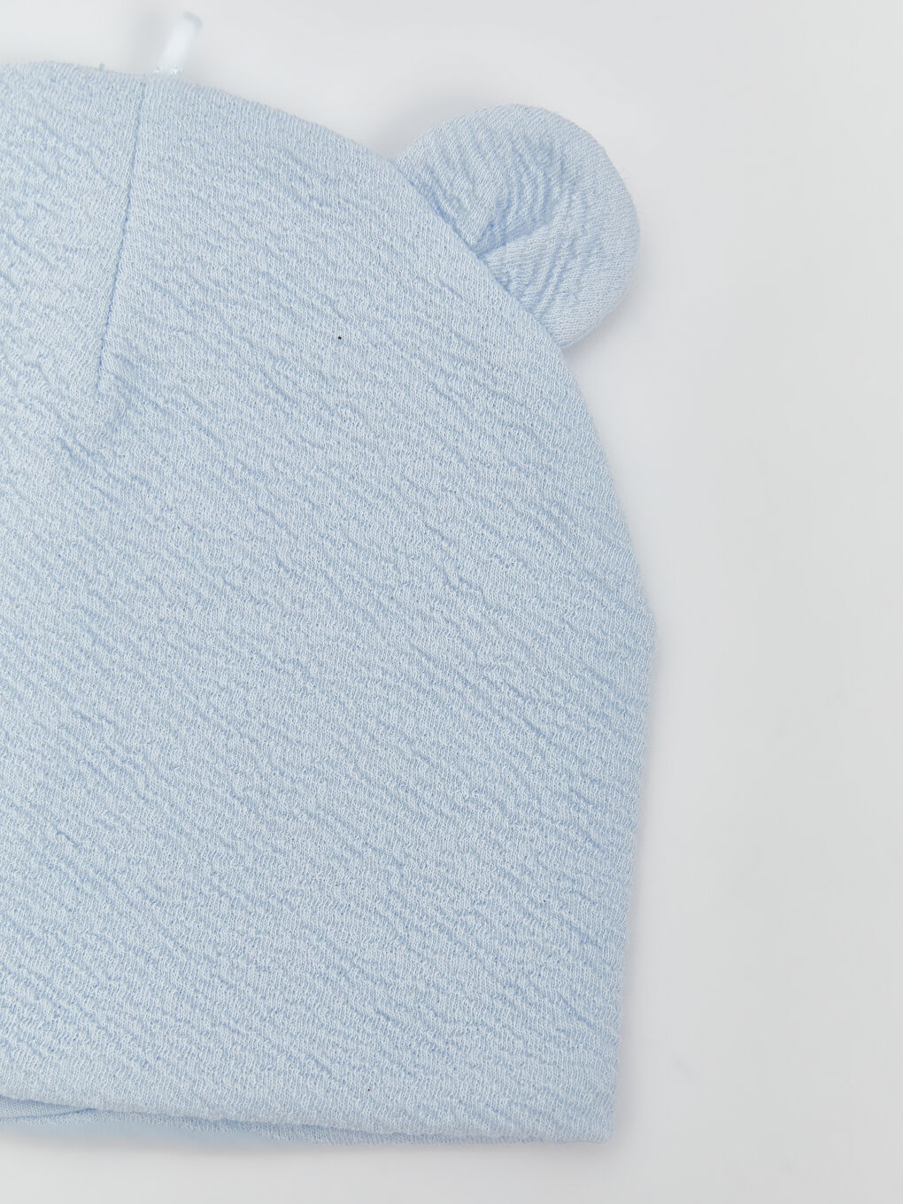 Mavi 3D Kulak Detaylı Erkek Bebek Bere-2