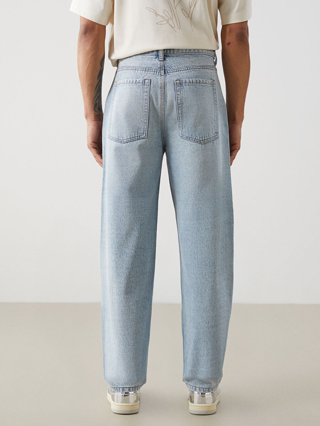 XSIDE Indigo Baggy Fit Erkek Jean Pantolon - 3