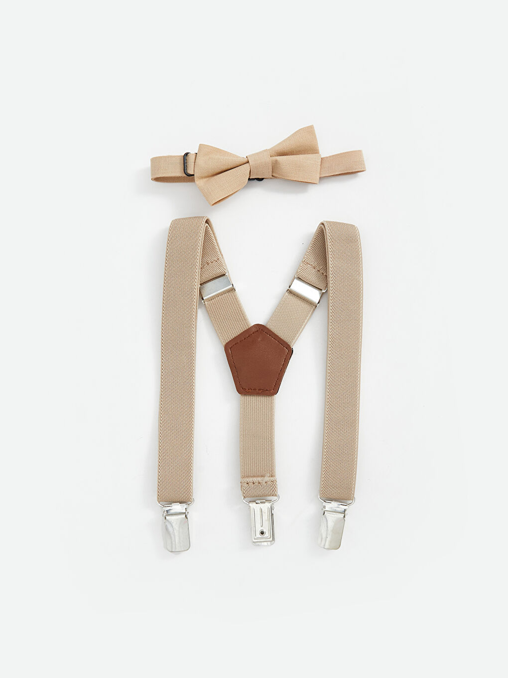 Bow Detail Boy'S Baby Bow Tie And Suspender Pants Set -S56252Z1-FLE