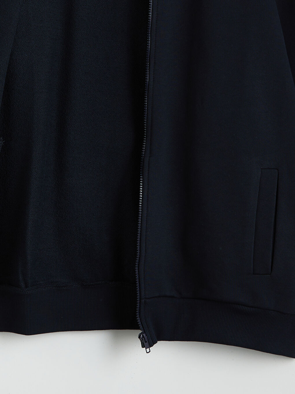 سويت شيرت بسحاب بقبّ كلية بكم طويل رجال-5