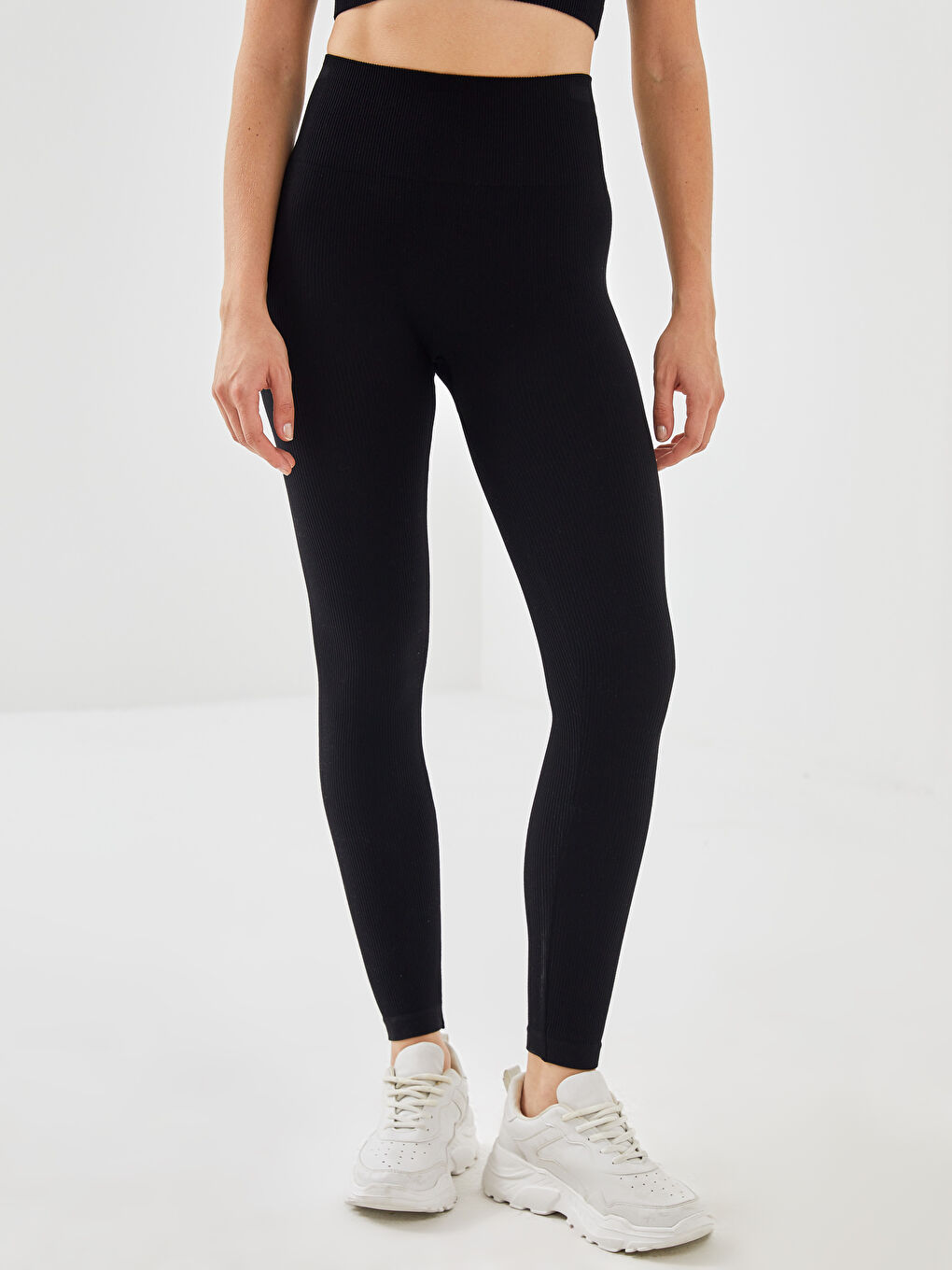 Colanți Sport cu Talie Elastică pentru Femei-1