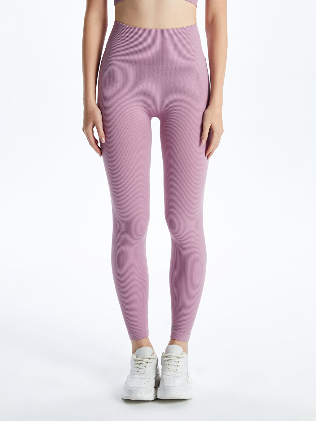 Elasticated Waist Women's Sports Leggings -S56308Z8-PMT