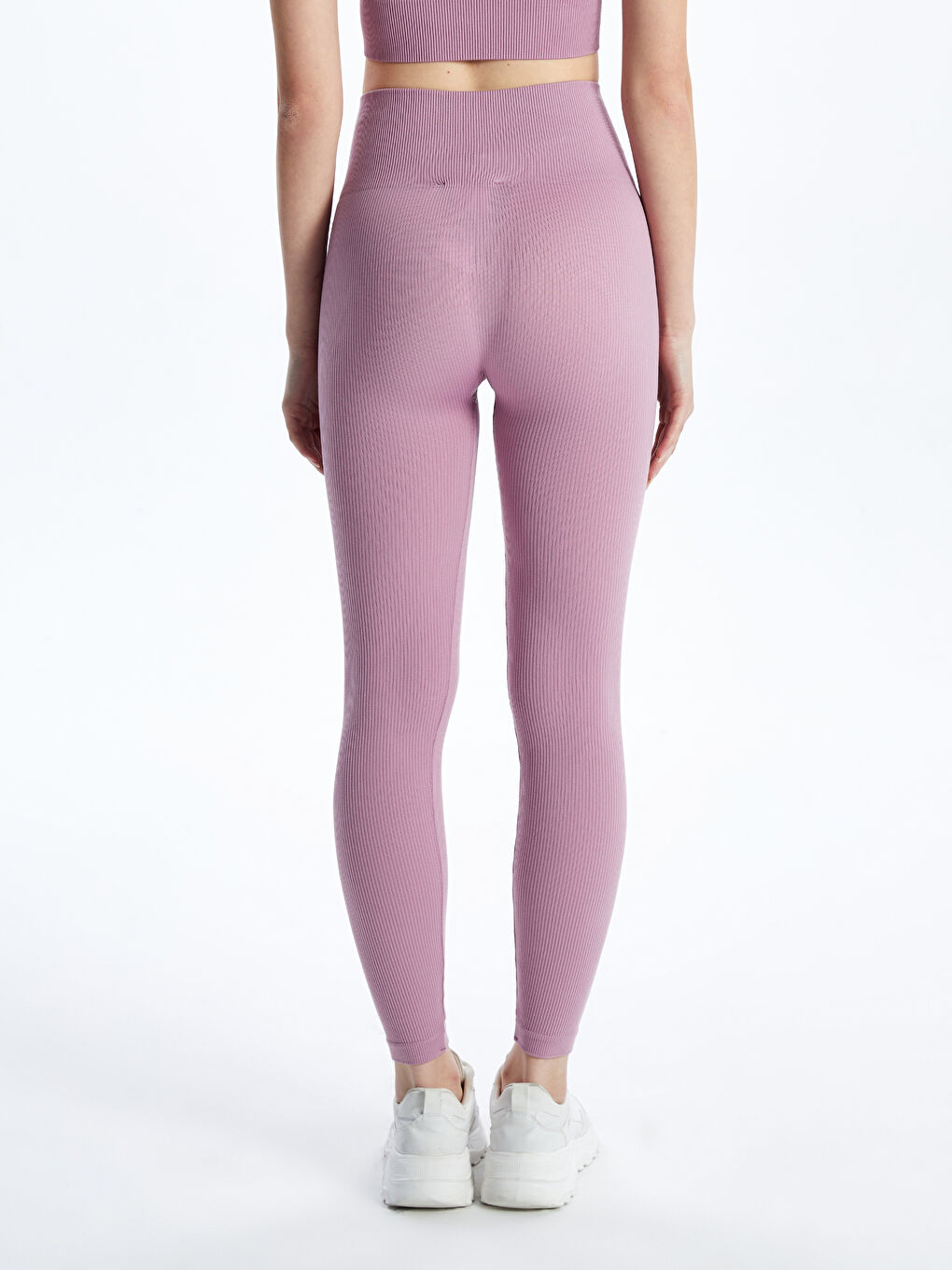 Elasticated Waist Women's Sports Leggings -S56308Z8-PMT