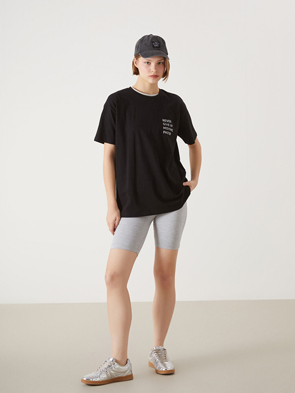 Xside Active Majica sa okruglim izrezom, štampana, prevelika, za žene -S56314Z8-CVL
