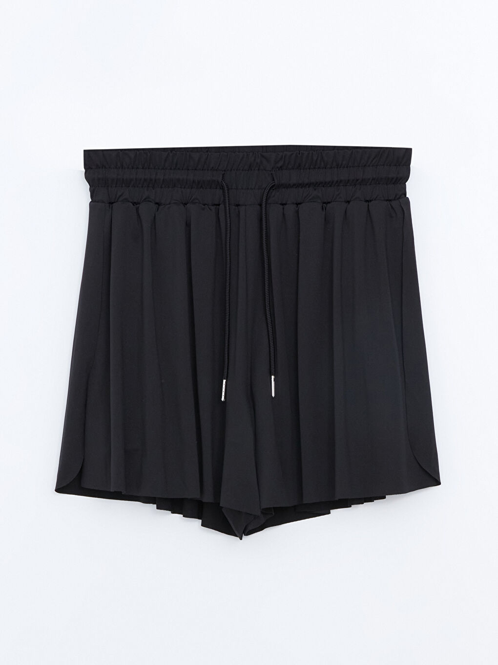 Elastic Waist Pleated Women's Active Shorts -S56321Z8-CVL