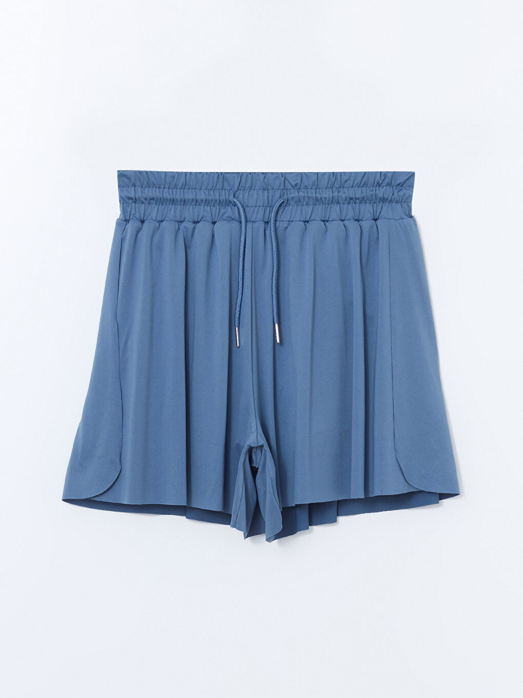 Elastic Waist Pleated Women's Active Shorts -S56321Z8-DUJ