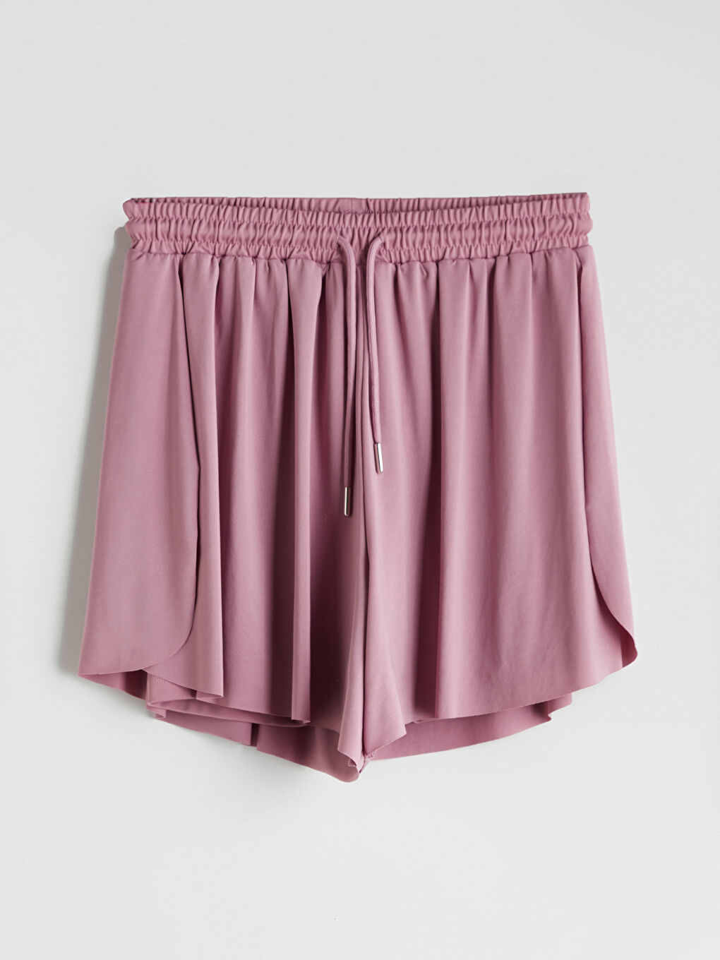 XSIDE ACTIVE Elastic Waist Pleated Women's Active Shorts -S56321Z8-PMT