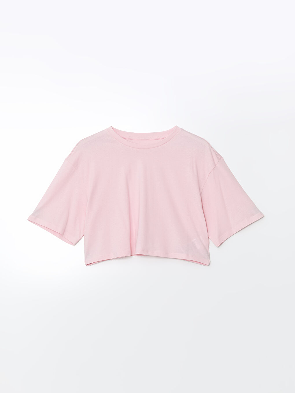 Oversize krop top za žene sa okruglim izrezom -S56322Z8-L7C