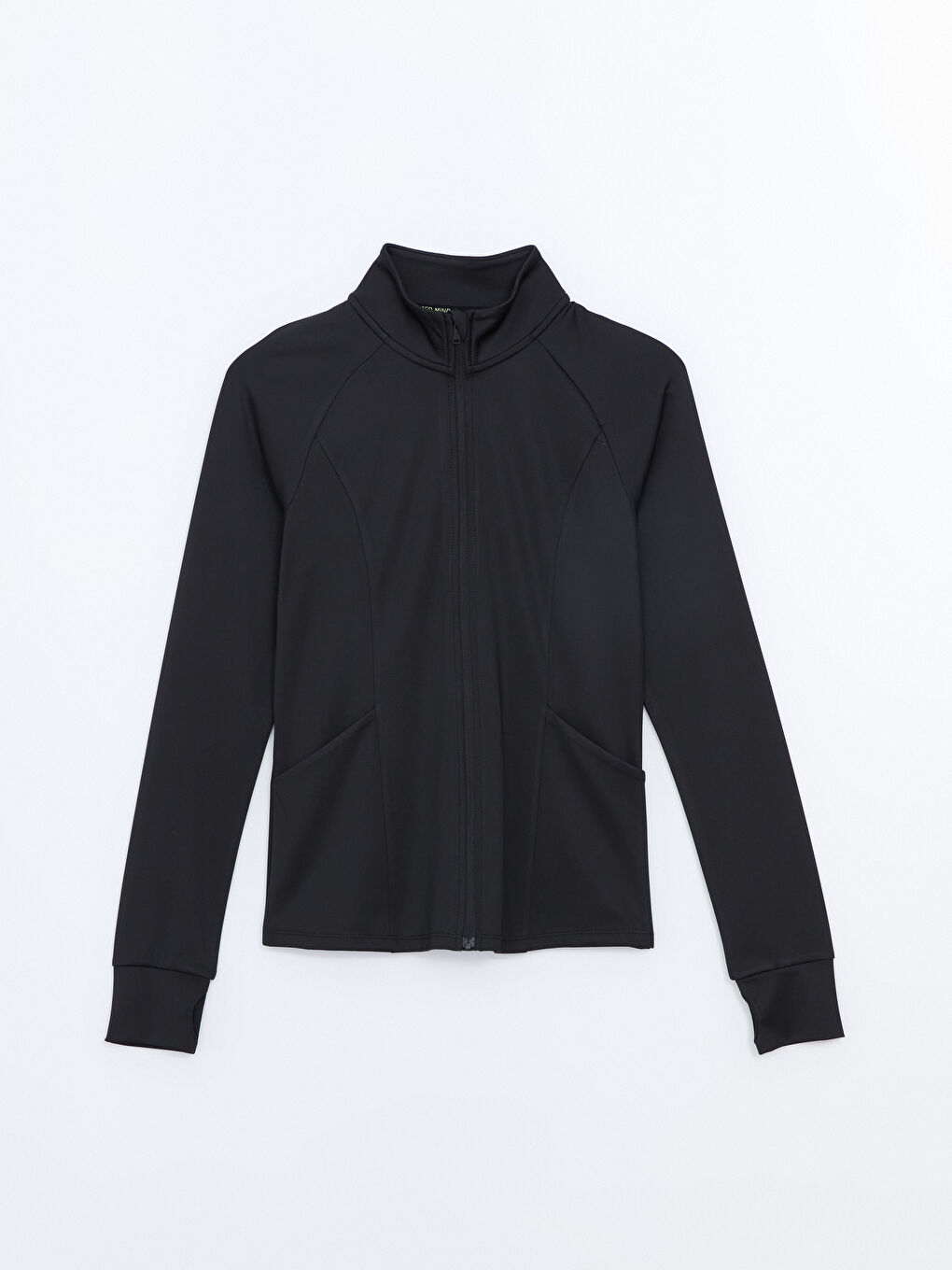 Толстовка на молнии с воротником-труба для женщин-4