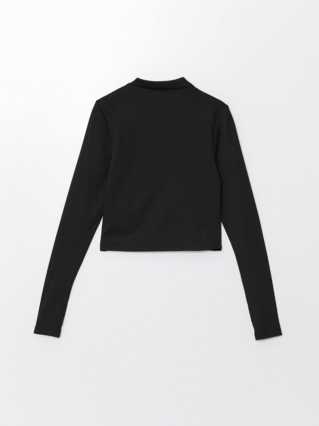 Funnel Neck Crop Women's Zip-Up Sweatshirt -S56334Z8-CVL