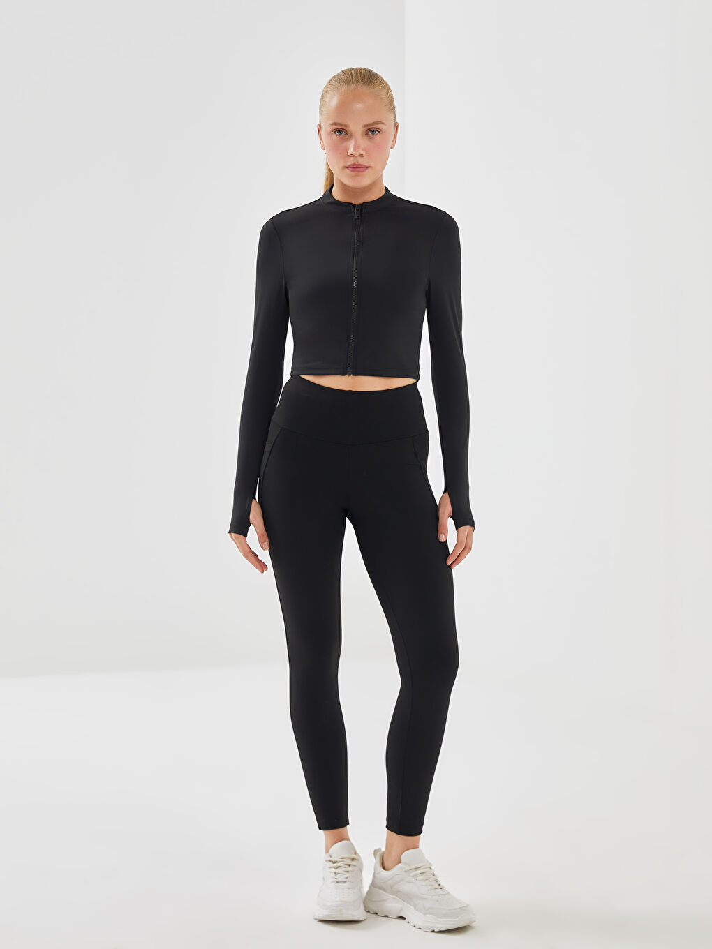 XSIDE Elasticated Waist Women's Sports Leggings -S56335Z8-CVL