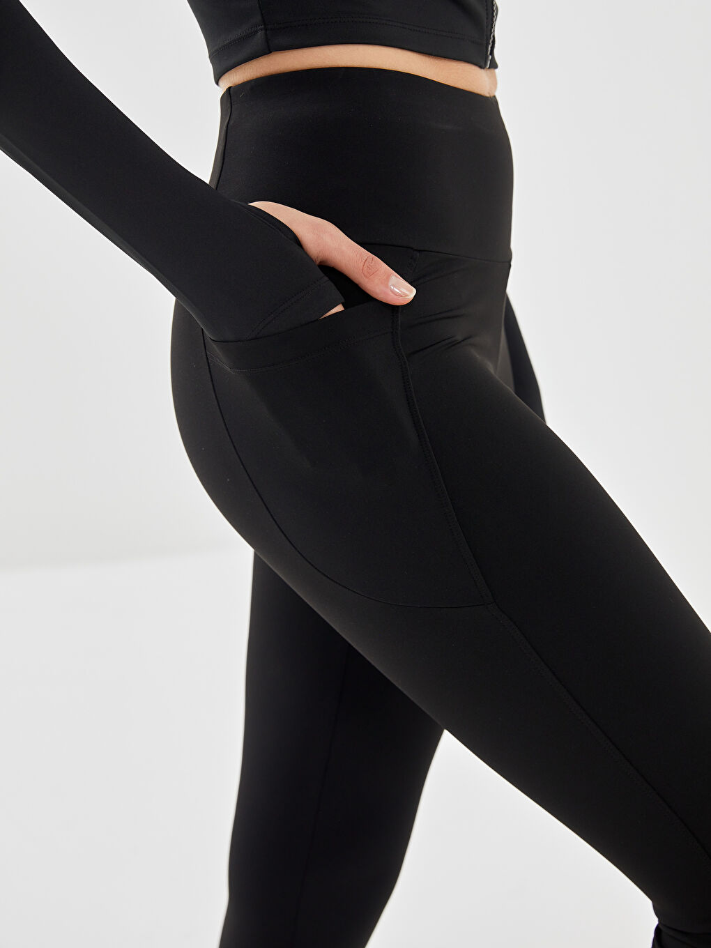 XSIDE Elasticated Waist Women's Sports Leggings -S56335Z8-CVL