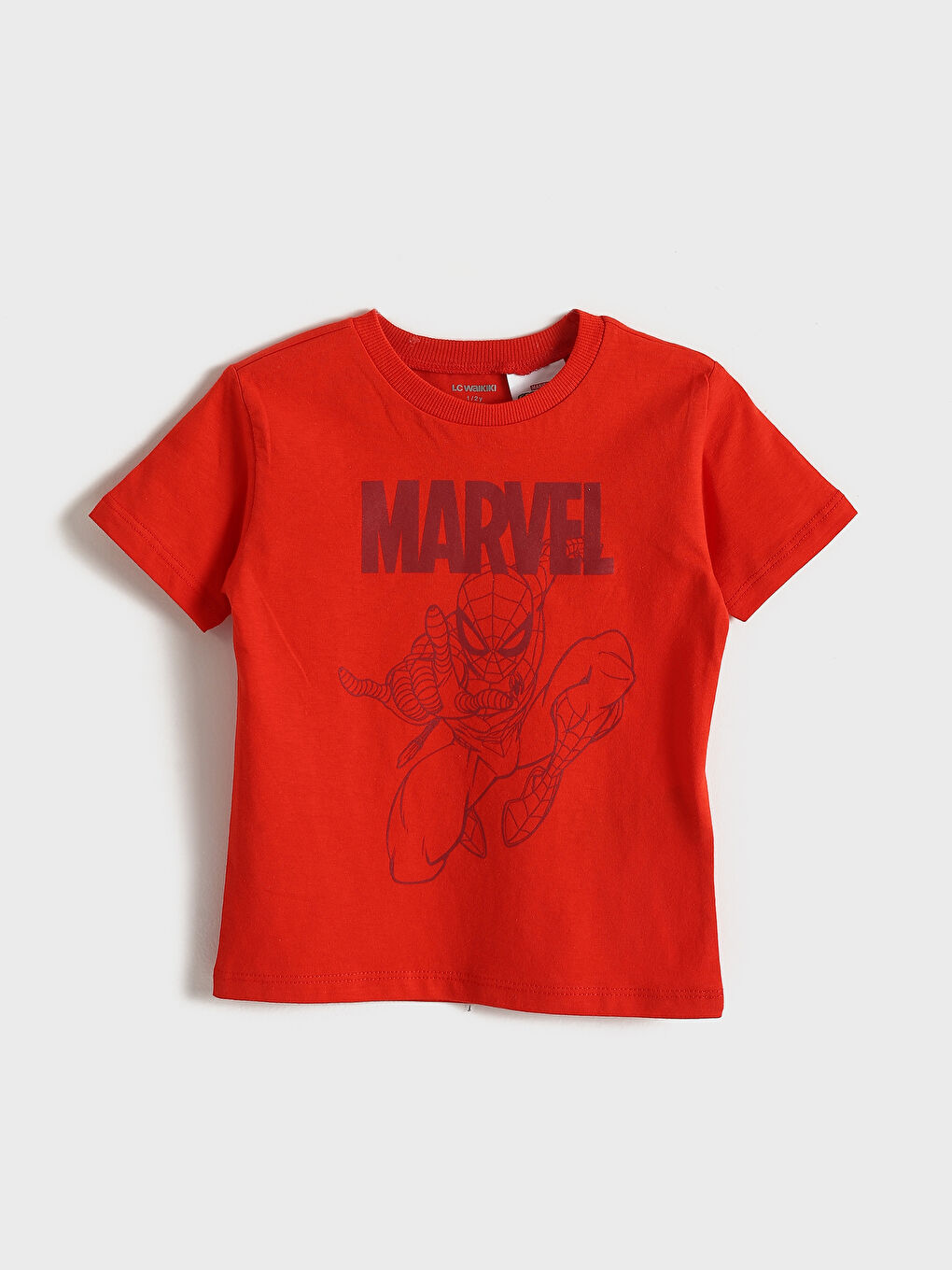 Crew Neck Spider-Man Printed Boys' T-Shirt 2 Pack -S56358Z1-QVK