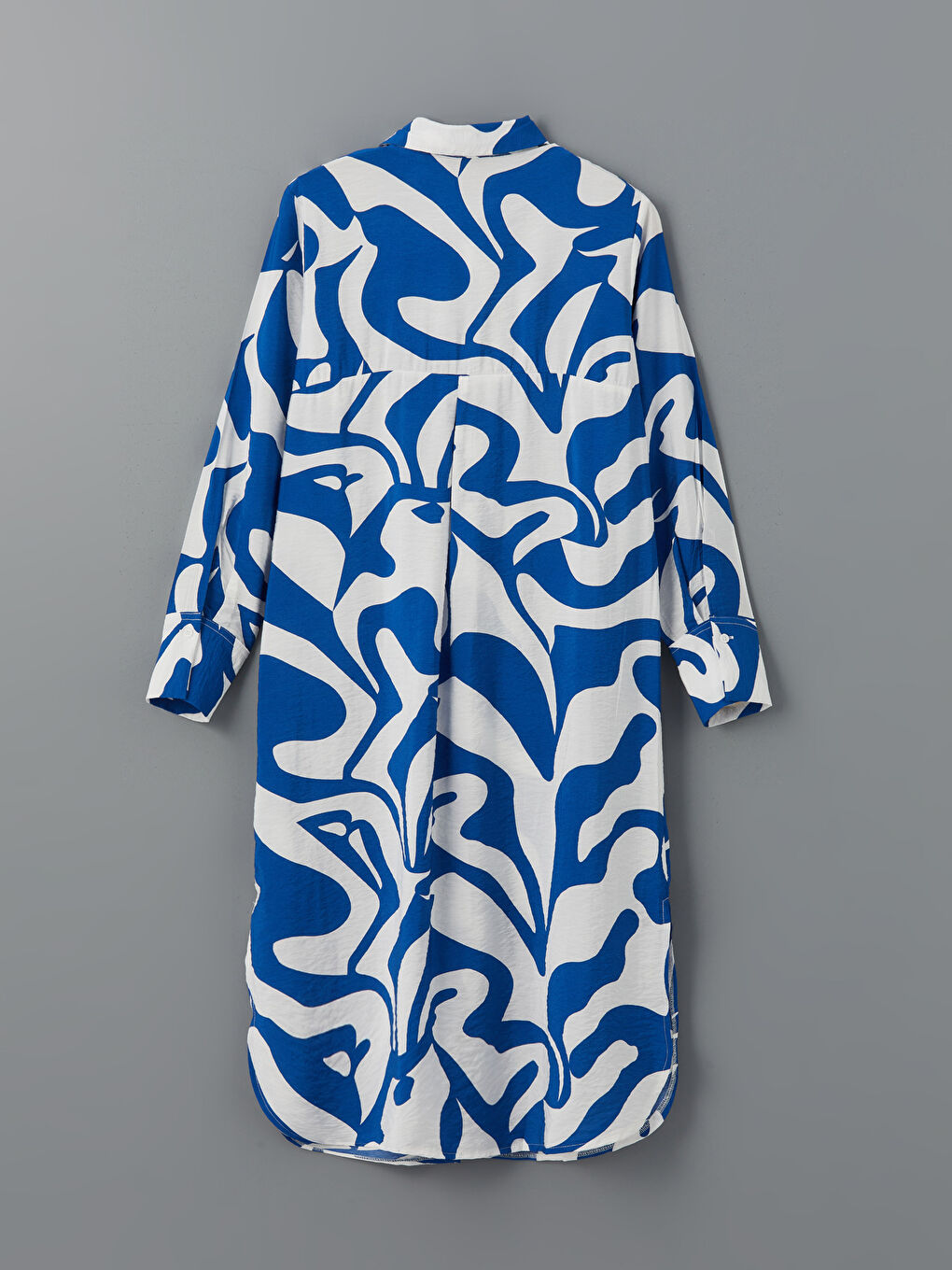 LCW Patterned Women's Midi Dress with Waist Tie -S56381Z8-LQQ