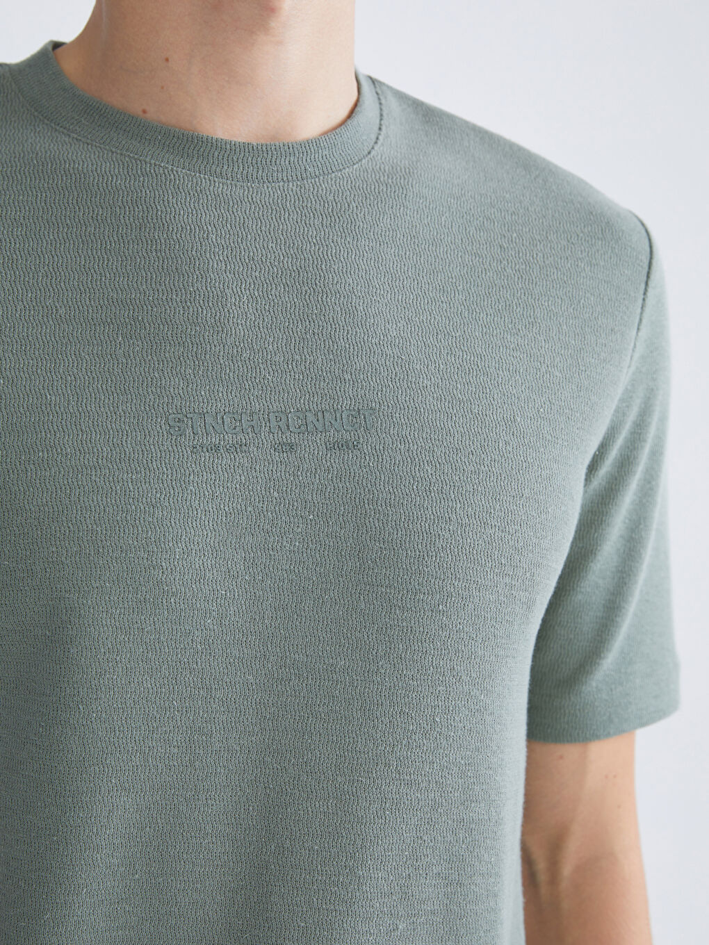 Crew Neck Short Sleeve Printed Men's T-Shirt-4