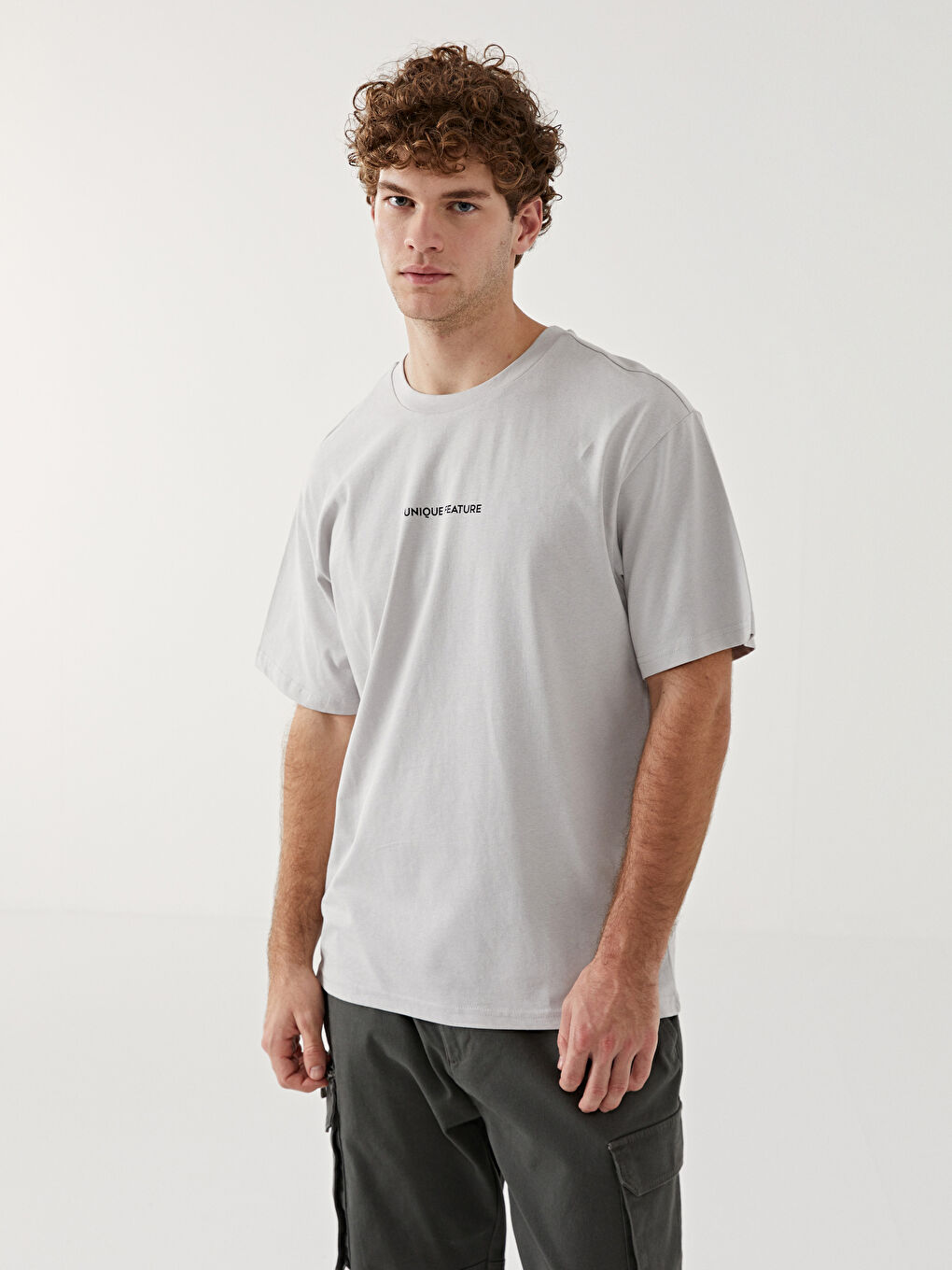 Crew Neck Short Sleeve Printed Combed Cotton Men's T-shirt -S56408Z8-S8P