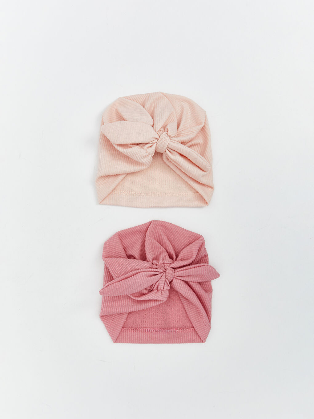 Bow Detail Girl'S Baby Beanie Hat Set Of 2 -S56415Z1-FUT