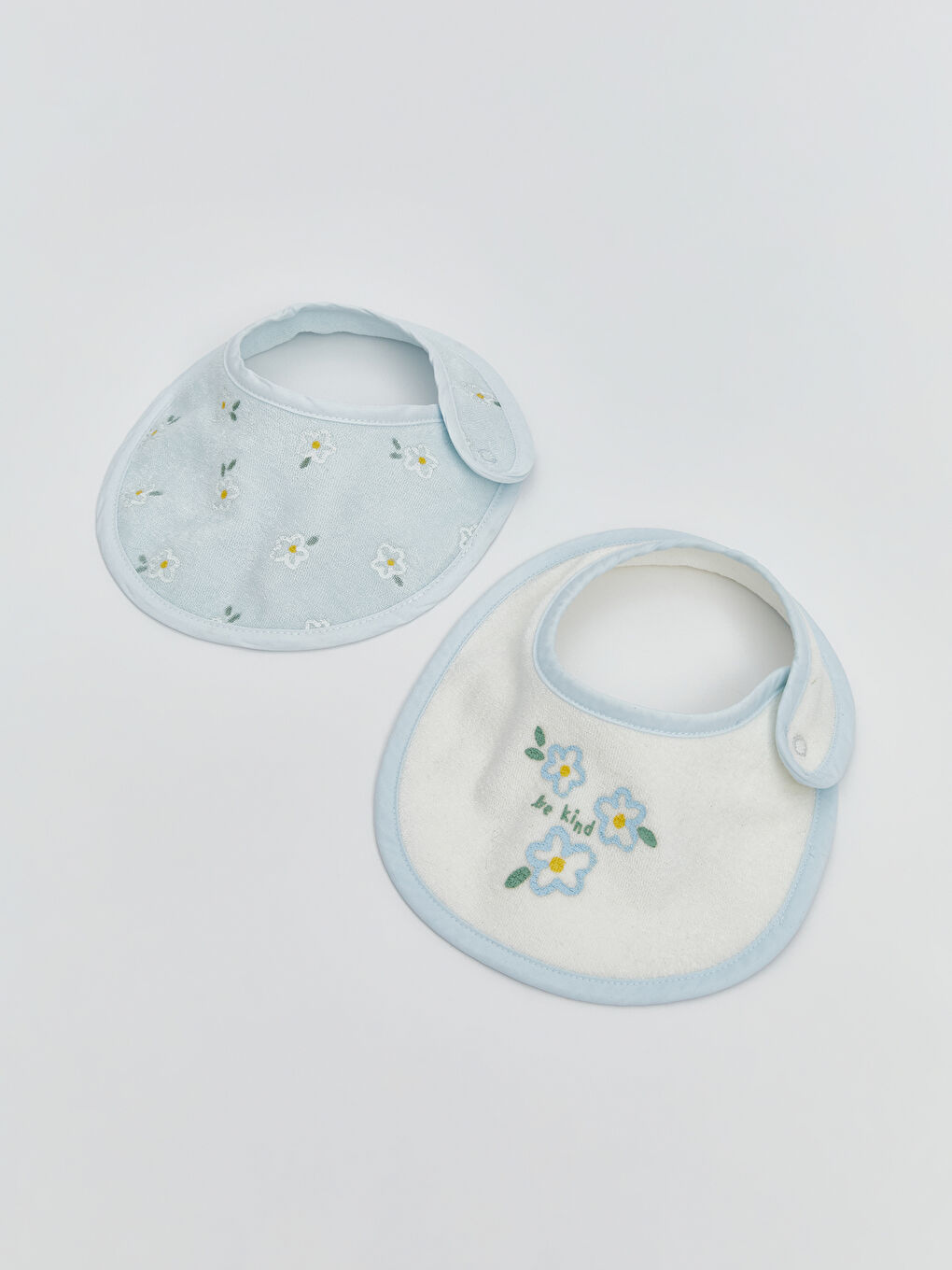 LCW baby Baskılı Kız Bebek Mama Önlüğü 2'li