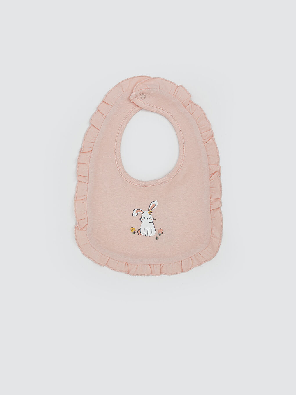 Baskılı Kız Bebek Mama Önlüğü