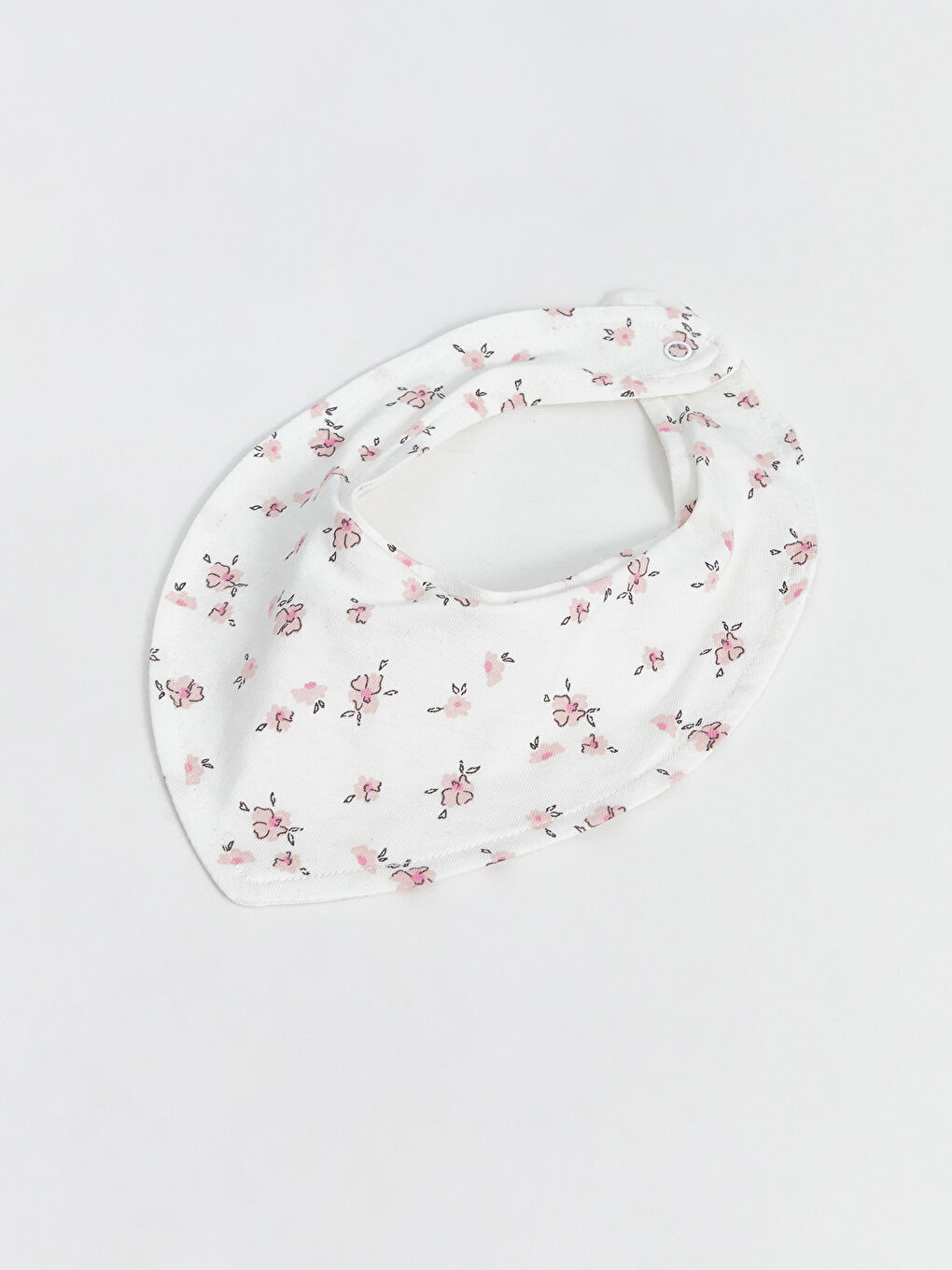 Çiçek Desenli Kız Bebek Mama Önlüğü