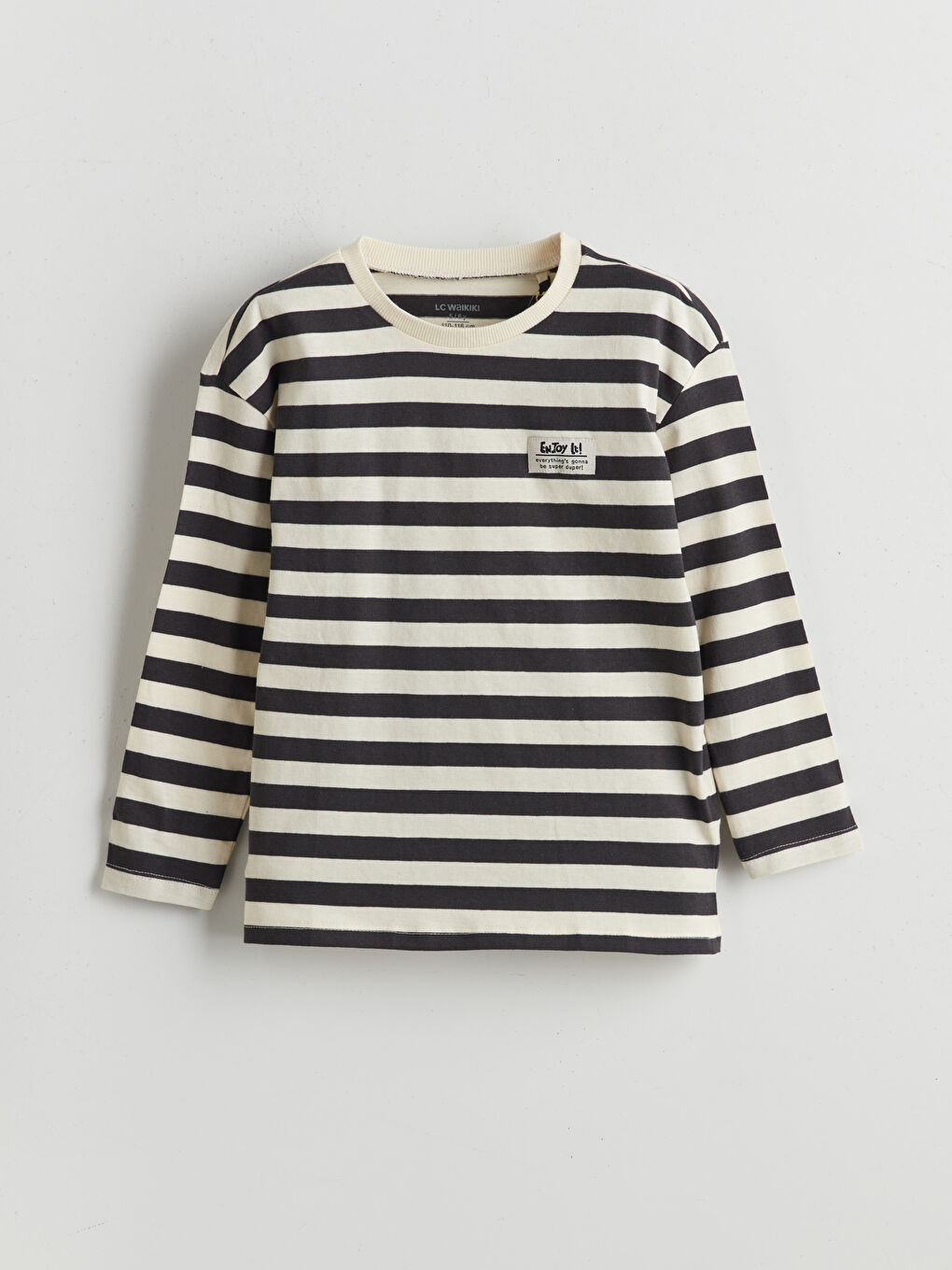 Crew Neck Striped Boys' T-Shirt -S56473Z1-LE0