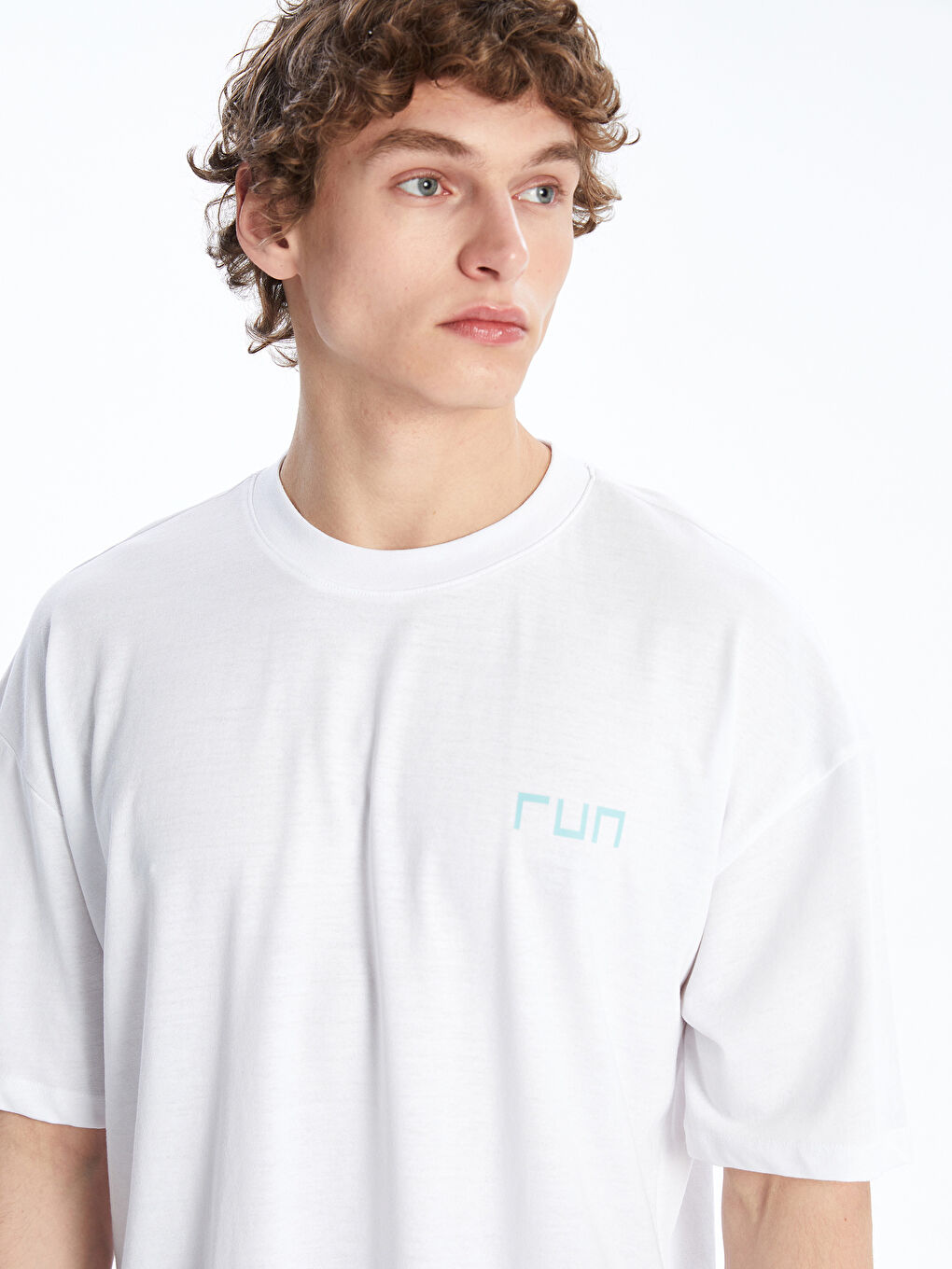 Crew Neck Men's Sports T-Shirt -S56490Z8-Q6K