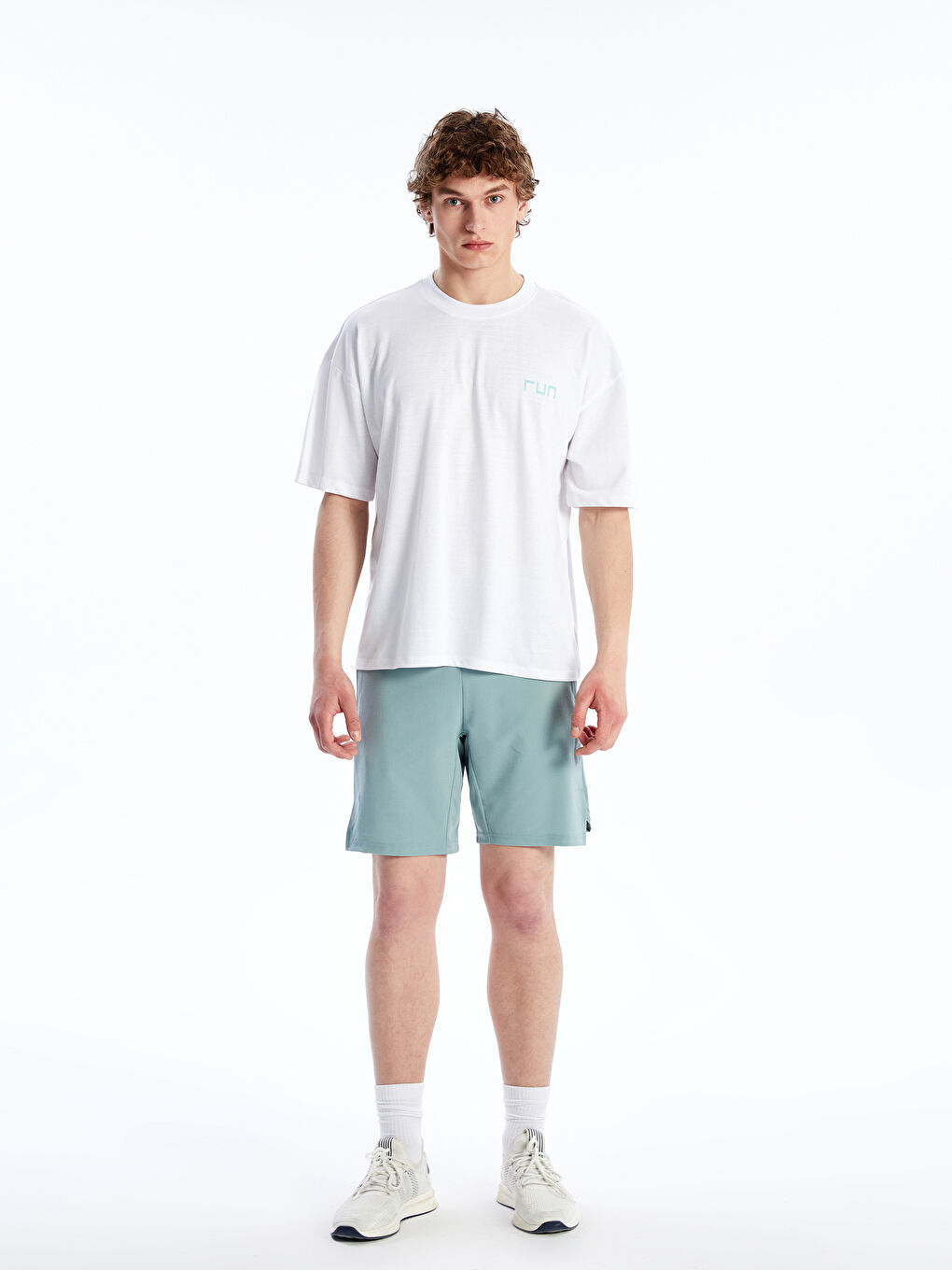 Crew Neck Men's Sports T-Shirt -S56490Z8-Q6K