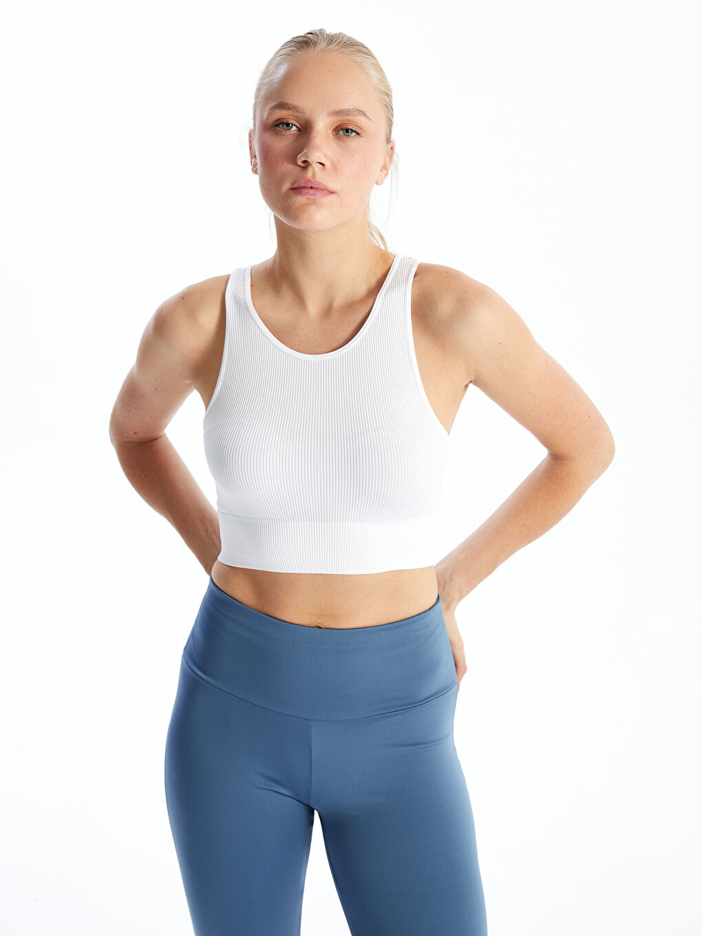 Non-Wired Non-Padded Plain Seamless Sports Bustier -S56536Z8-Q6K