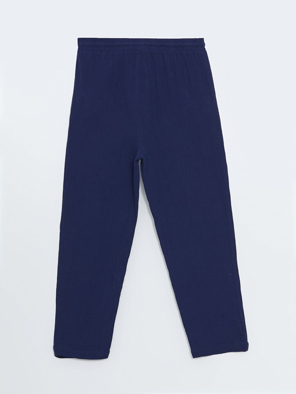 Elasticated Waist Textured Women's Trousers-5