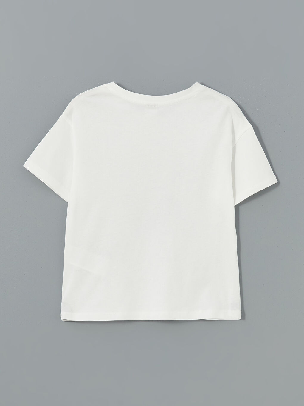 Crew Neck Stone Detailed Girls' T-Shirt -S56548Z4-R9J