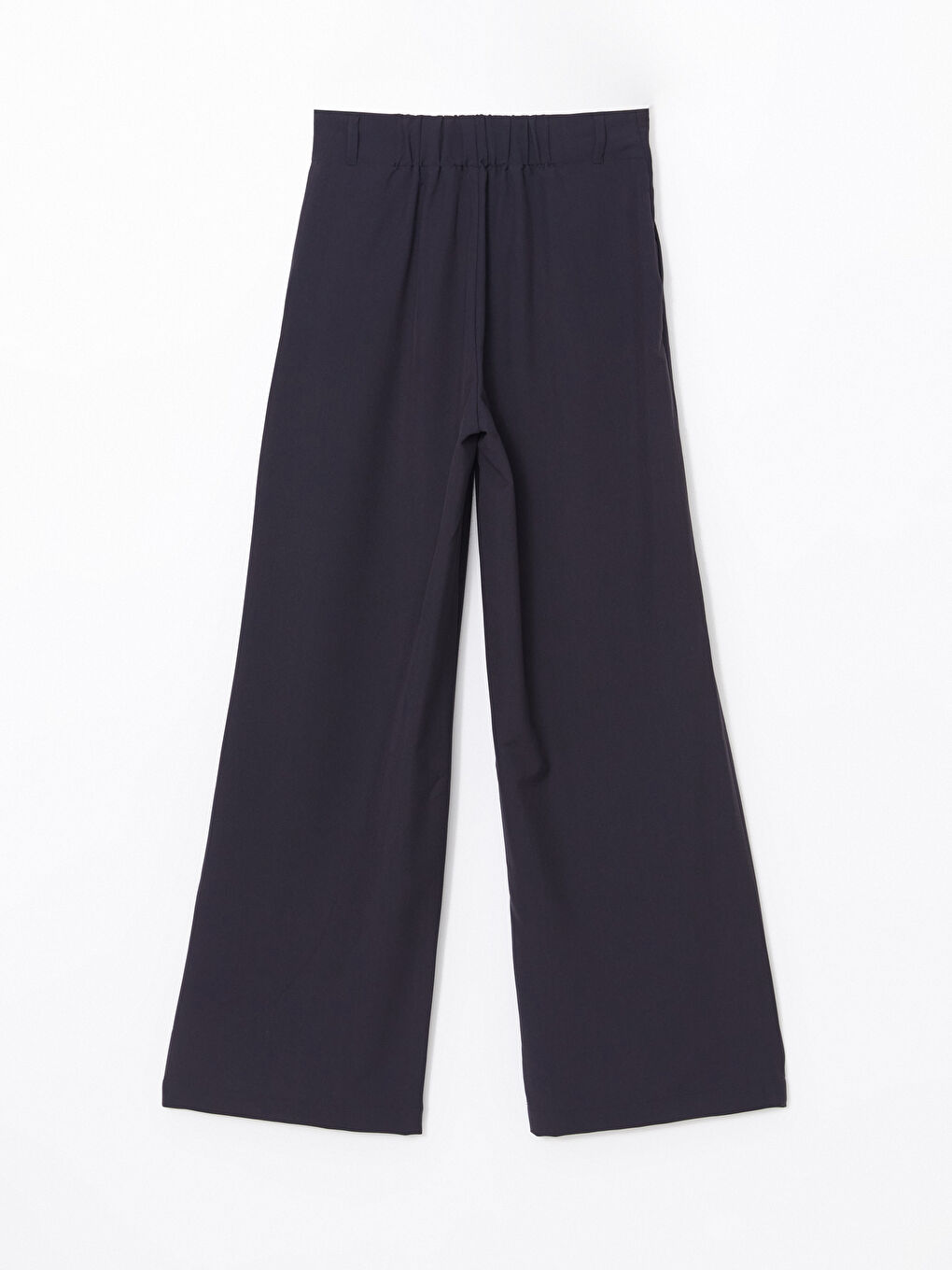 Ženske pantalone sa elastičnim pojasom i širokim nogavicama -S56550Z8-JHE