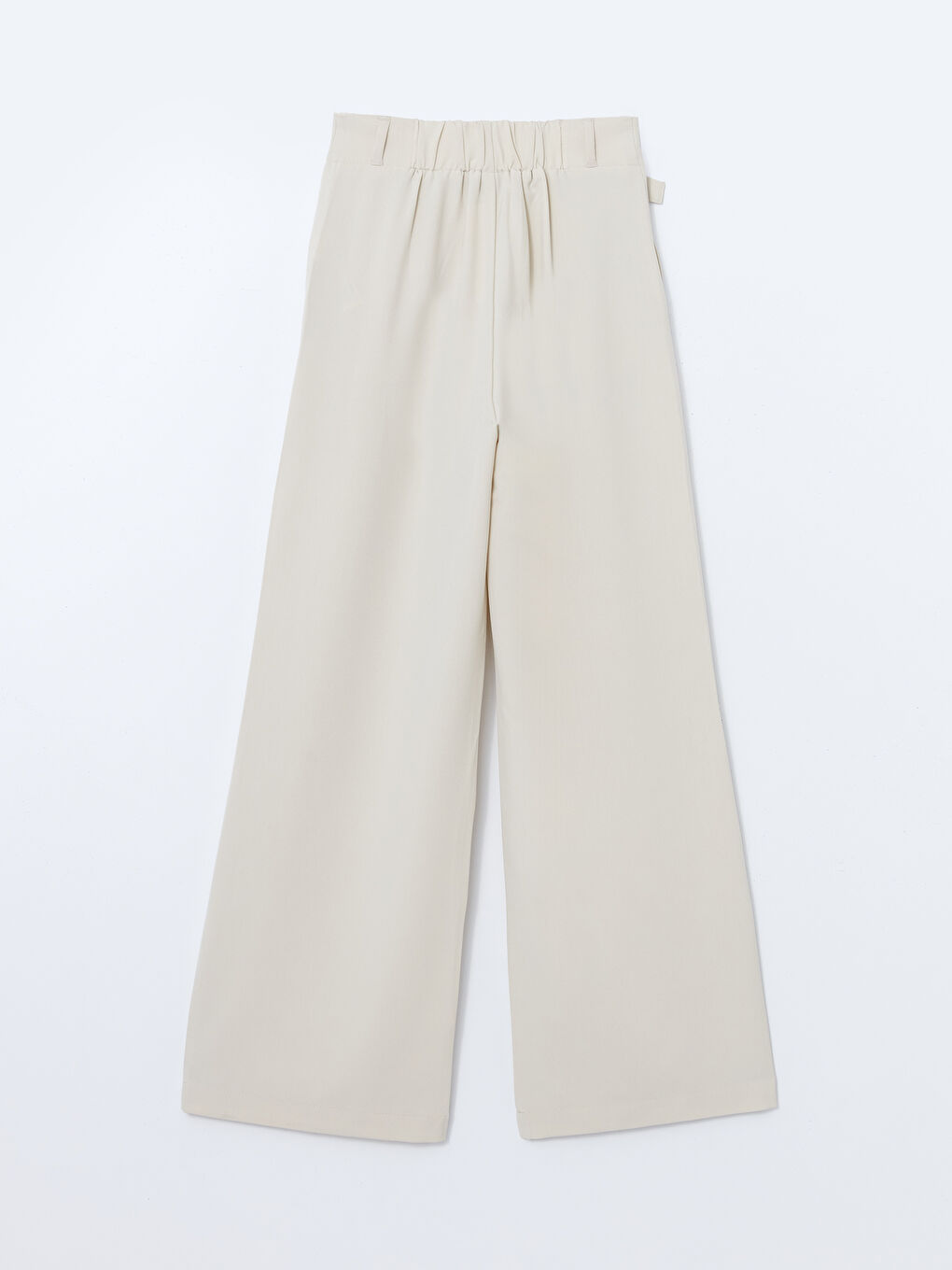 Ženske pantalone sa elastičnim pojasom i širokim nogavicama -S56550Z8-R7Z